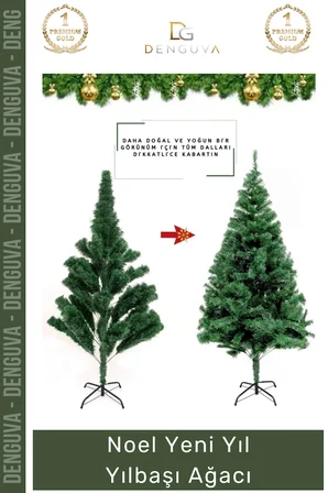 #NoelPaketi Lüks Yılbaşı Çam Ağacı Sık Dallı Kaliteli Ev Ofis Dekorasyon Noel Paketi 110 Cm 110 Dal