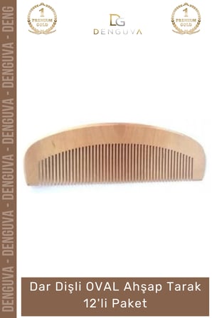 #ahşaptarak kaliteli doğal kayın ağacı antistatik ergonomik saç seti oval ahşap tarak 12'li paket