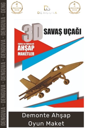 #Oyuncak Lazer Kesim MDF Boyanabilir 3D Puzzle Eğitici Eğlenceli Hobi Demonte Ahşap Oyun Maket