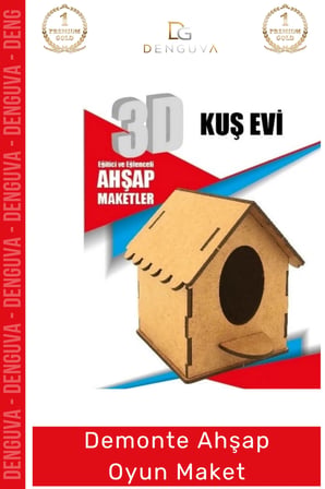 #Oyuncak Eğitici Eğlenceli Lazer Kesim 3mm MDF Boyanabilir 3D Puzzle Demonte Ahşap Oyun Maket