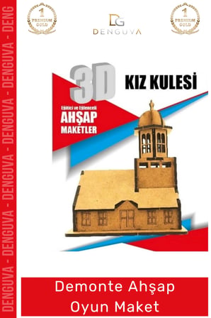 #Oyuncak Eğitici Eğlenceli Lazer Kesim 3mm MDF Boyanabilir 3D Puzzle Demonte Ahşap Oyun Maket