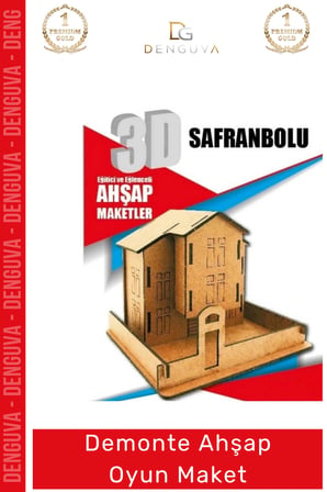 #Oyuncak Eğitici Eğlenceli Lazer Kesim 3mm MDF Boyanabilir 3D Puzzle Demonte Ahşap Oyun Maket