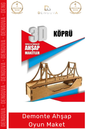 #Oyuncak Eğitici Eğlenceli Lazer Kesim 3mm MDF Boyanabilir 3D Puzzle Demonte Ahşap Oyun Maket
