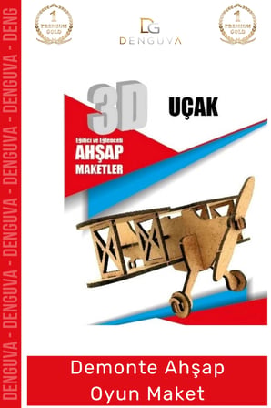 #Oyuncak Eğitici Eğlenceli Lazer Kesim 3mm MDF Boyanabilir 3D Puzzle Demonte Ahşap Oyun Maket