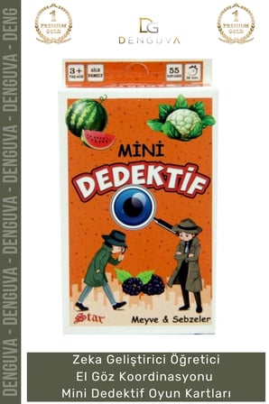#OyunKartı Dedektif Zeka Geliştirici Eğitici Dikkat Odaklı Hız Kartları Meyve Sebzeler Oyun Kartı
