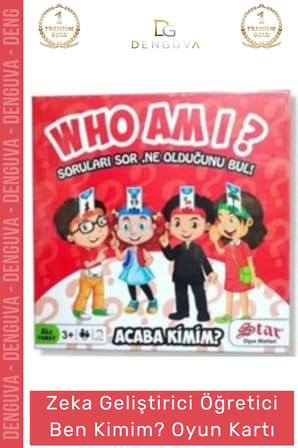 #KutuOyunu Tahmin Etme Eğitici Aile Zeka Oyunu Dikkat Geliştirici Who Am I Acaba Kimim ? Mini Kart