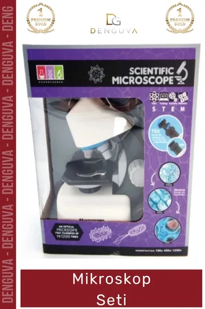 #Mikroskop 1200X Büyütme Profesyonel Bilimsel Eğitim Taşınabilir LED Aydınlatma Stem Mikroskop Seti
