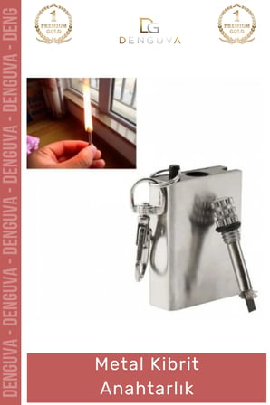 #Anahtarlık Paslanmaz Rüzgara Dayanıklı Doldurulabilir Kompakt Kamp Outdoor Metal Kibrit Anahtarlık