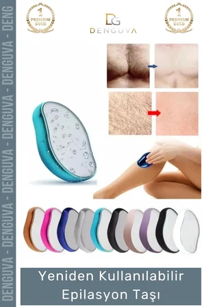#EpilasyonTaşı Nano Kristal Acısız Tüy Alıcı Peeling Etkili Yeniden Kullanılabilir Epilasyon Taşı