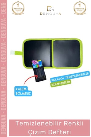 #Defter Çocuk Eğitici Silinebilir Tekrar Kullanılabilir Seti Temizlenebilir Renkli Çizim Defter