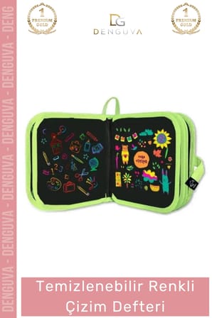 #Defter Çocuk Eğitici Silinebilir Tekrar Kullanılabilir Seti Temizlenebilir Renkli Çizim Defter