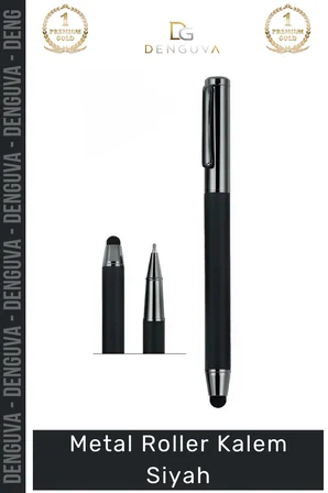 #Kalem Lüks Kurumsal Hediye Prestijli Tasarım Ergonomik Kaliteli İmza Metal Roller Kalem Siyah