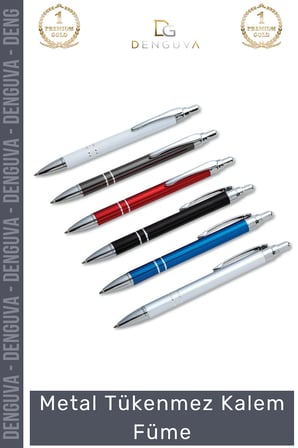 #Kalem Lüks Prestijli Kurumsal Hediyelik Mat Gövde Tasarım Ergonomik Metal Tükenmez Kalem Füme