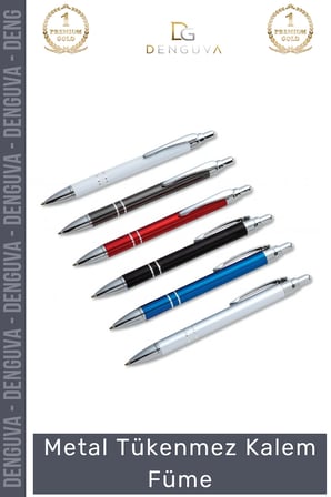 #Kalem Lüks Prestijli Kurumsal Hediyelik Mat Gövde Tasarım Ergonomik Metal Tükenmez Kalem Füme