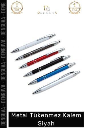 #Kalem Mat Şık Tasarım Kurumsal Hediye Prestijli Ergonomik Dayanıklı Metal Tükenmez Kalem Siyah