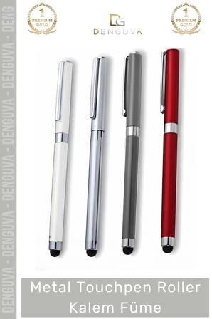 #Kalem Lüks Metal Ofis Hediyesi Dokunmatik Fonksiyonlu Şık Prestijli Touchpen Roller Kalem Füme