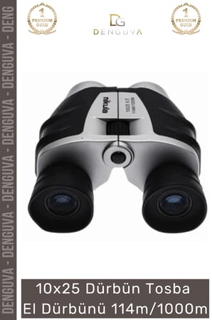 #Dürbün Nikula 10x25 Profesyonel Optik Mercekli Su Geçirmez Kompakt Tosba El Dürbünü 114m/1000m