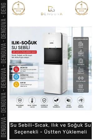 #Susebili Su Sebili Sıcak Soğuk İlık Paslanmaz Çelik Depolu Kompresörlü Ofis Seçenekli Üstten Yüklemeli