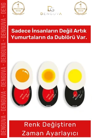 #PişirmeZamanlayıcı Renk ğiştiren Isıya Duyarlı Pratik Rafadan Kayısı Yumurta Pişirme Zamanlayıcı - 1 Adet