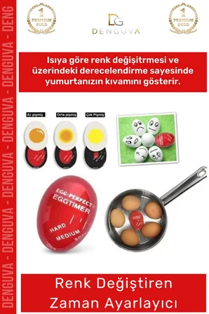 #PişirmeZamanlayıcı Renk ğiştiren Isıya Duyarlı Pratik Rafadan Kayısı Yumurta Pişirme Zamanlayıcı - 1 Adet