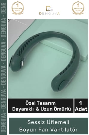 #BoyunFanı Güçlü Sessiz Şarj Edilebilir USB Giyilebilir Taşınabilir Mini Hava Üflemeli Boyun Vantilatörü