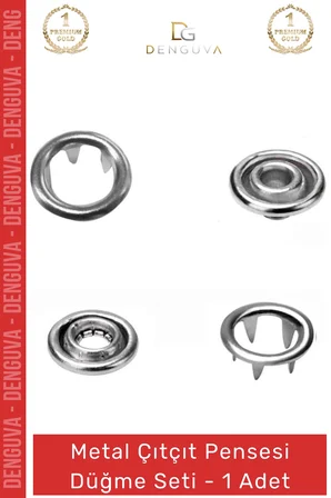 #ÇıtçıtPensesi 11 mm Metal Perçin Dikiş Nakış El İşleri Hobi Tekstil Çıtçıt Pensesi 25 Düğme Seti