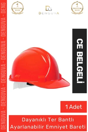 #Baret Essafe CE Belgeli EN397 İş Güvenliği Ayarlanabilir Havalandırmalı Kırmızı Emniyet Bareti