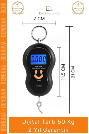 #BagajTartısı Elektronik Dijital El Kantarı Hassas Terazi Portatif Seyahat Tipi Askılı Bagaj Tartısı Max 50 Kg