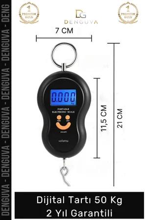#BagajTartısı Elektronik Dijital El Kantarı Hassas Terazi Portatif Seyahat Tipi Askılı Bagaj Tartısı Max 50 Kg