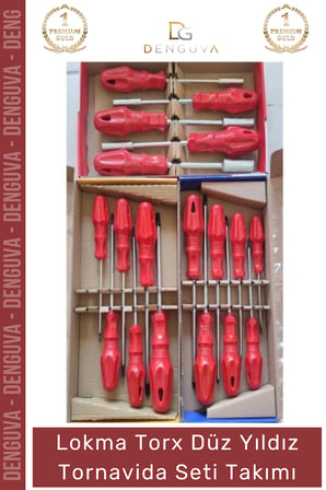 #TornavidaSeti Profesyonel Dayanıklı Çok Amaçlı Tamir Tadilat Lokma Torx Düz Yıldız Tornavida Seti Takımı