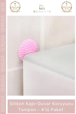 #Stoper Darbe Emici Silikon Duvar Koruma Kapı Kolu Kendinden Yapışkanlı Koruyucu Tampon 4'lü Paket