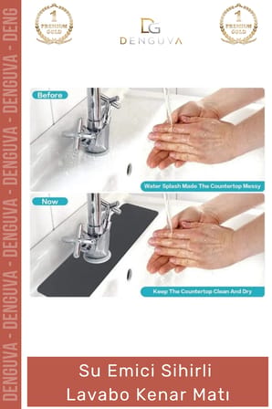 #LavaboMatı Diatom Çamur Mutfak Banyo Su Emici Kaymaz Leke Tutmaz Suni Deri Hijyenik Sihirli Lavabo Matı