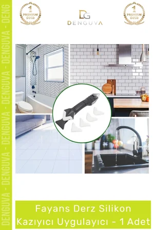#DerzKazıyıcı Profesyonel Çok Amaçlı Tadilat Banyo Mutfak Fayans Köşe Derz Silikon Kazıyıcı Uygulayıcı