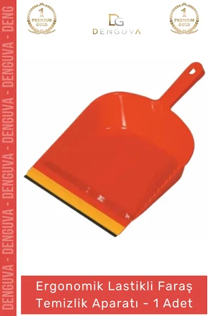 #Faraş Dayanıklı Esnek Lastik Şeritli Pratik Ergonomik Hijyenik Zemin Kaliteli Lastikli Faraş - 1 Adet
