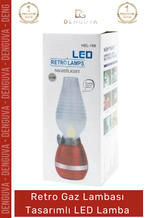 #ledlamba nostaljik şarjlı usb üfleme sensörlü dimmerli masa retro gaz lambası tasarımlı led lamba - 1 adet