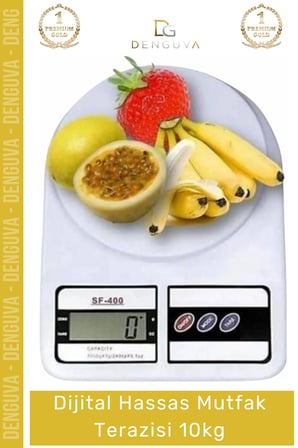 #MutfakTartısı Hassas Dijital Elektronik LCD Ekranlı Dara Fonksiyonlu Profesyonel Mutfak Terazisi 10Kg