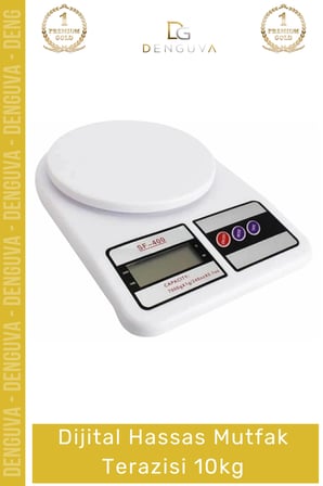 #MutfakTartısı Hassas Dijital Elektronik LCD Ekranlı Dara Fonksiyonlu Profesyonel Mutfak Terazisi 10Kg