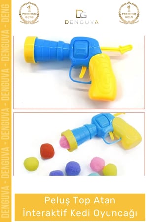 #KediOyuncağı Peluş Top Fırlatan Avlanma İçgüdüsü Geliştirici Eğlenceli İnteraktif Kedi Oyuncağı Seti