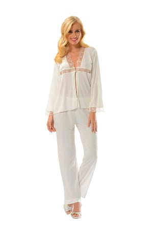 #PijamaTakım Kaliteli Esnek Likralı Konforlu Şık Sağlıklı Yumuşak Kumaş Ekru Penye Çeyizlik 6'lı Set