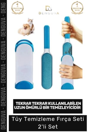 #TüyTemizleme Kedi Köpek Tüy Toplayıcı Pratik Aparat Mobilya Elbise Standlı Tüy Toz Temizleme 2'li Fırça Seti