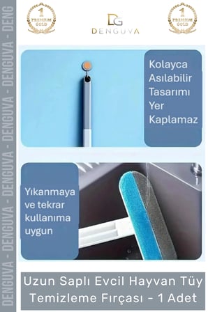 #tüyfırçası uzun saplı evcil hayvan kedi köpek koltuk halı araba mikrofiber tüy temizleme fırçası - 1 adet