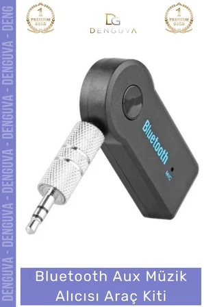 #AraçKiti Kablosuz Bluetooth Ses Aktarım Modülü Mikrofonlu Handsfree Aux Müzik Alıcısı Araç Kiti