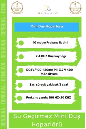 #Hoparlör Bluetooth Su Geçirmez Vantuzlu Dahili Mikrofonlu Kablosuz Şarjlı Duş Kamp Sahil Hoparlör