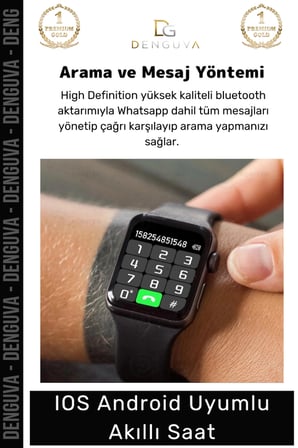 #AkıllıSaat Premium T500 Plus Ips Ekran Spor Sağlık Sensörlü Android Tansiyon Nabız Ölçer Akıllı Saat