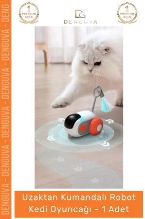 #KediOyuncağı Şarjlı Hareketli İnteraktif Eğlenceli Kedi Oyun Uzaktan Kumandalı Robot Kedi Oyuncağı
