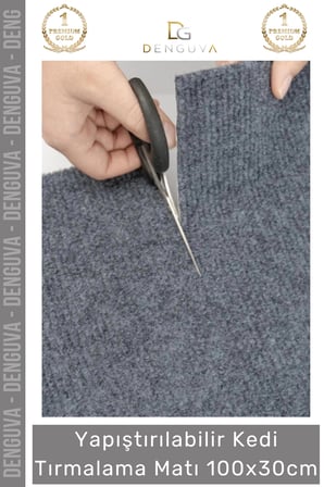 #Kedimatı Yapıştırılabilir Dayanıklı Mobilya Koruyucu  Kedi Tırmalama Matı 100X30Cm - 1 Adet