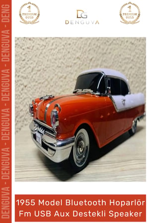 #Hoparlör Ultratekno WS598BT Pontiac 1955 Bluetooth Hoparlör TWS Bass FM Radyo USB Aux Destekli Speaker