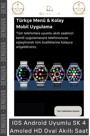 #AkıllıSaat Amoled Ekranlı Gri Metal Kordonlu GPS NFC Su Geçirmez IOS Android Uyumlu Akıllı Saat