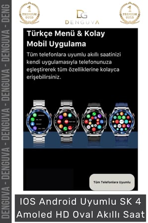 #AkıllıSaat 3AMOLED Ekran Bluetooth Arama GPS NFC Metal Gri Kordon IOS Android Uyumlu Akıllı Saat