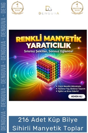 #MıknatısBilye Neodyum Mıknatıs Manyetik Bilye Stres Giderici Zeka Geliştirici Seti Adet Cube Küp Dymium